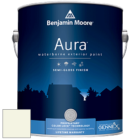Benjamin Moore Aura 632 Waterborne Exterior Semi-Gloss Finish краска цвет OC-124 Alpine White