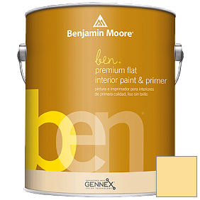 Краска Ben Premium Interior Latex Flat (W625) цвет 2020-50 Mellow Yellow