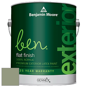 Benjamin Moore Ben 541 Waterborne Exterior Flat Finish краска цвет HC-123 BM HC-123