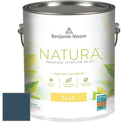 Benjamin Moore 512 Natura Interior Flat Finish матовая краска цвет 2059-10 Marine Blue