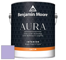 Benjamin Moore Aura 526 Waterborne Interior Satin Finish покрытие цвет 2071-50 Amethyst Cream