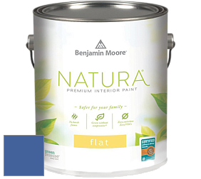 Benjamin Moore 512 Natura Interior Flat Finish матовая краска цвет 2067-30 Twilight Blue
