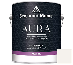 Краска Benjamin Moore Aura Interior Paint - Matte (522) цвет OC-69 White Opulence