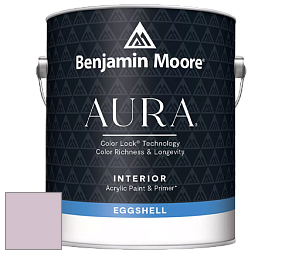 Benjamin Moore Aura 524 Waterborne Interior Eggshell Finish краска цвет 1375 Hidden Sanctuary