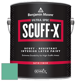 Benjamin Moore 486 Ultra Spec SCUFF-X Interior Satin Finish краска цвет NCS S 2040-B90G 