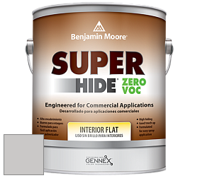 Benjamin Moore 355 Super Hide Zero Voc Interior Flat краска цвет 2112-60 Cement Gray