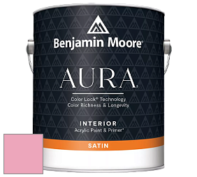 Benjamin Moore Aura 526 Waterborne Interior Satin Finish покрытие цвет 2003-50 Coral Pink