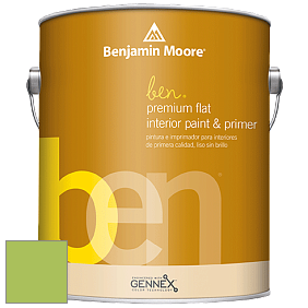 Benjamin Moore Ben W625 Premium Interior Latex Flat краска цвет NCS S 1060-G40Y 