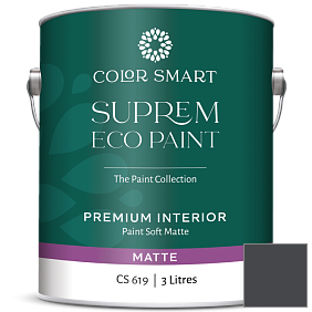 Краска COLOR SMART CS 619 SUPREM ECO PAINT матовая краска цвет 2119-20 Black Berry