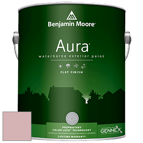 Benjamin Moore Aura 629 Waterborne Exterior Flat Finish краска цвет 1255 Pink Panther