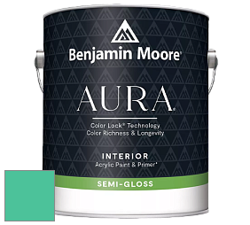Benjamin Moore Aura 528 Waterborne Interior Semi-gloss Finish краска цвет NCS S 1055-B90G 