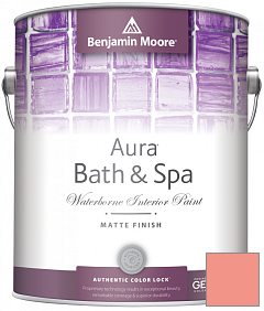 Краска Benjamin Moore Aura Bath & Spa Interior Paint Matte Finish (532) цвет 004 Pink Polka Dot