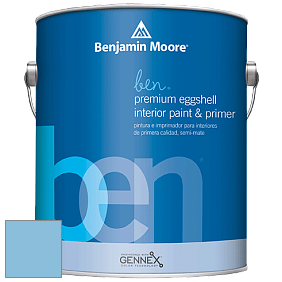 Benjamin Moore Ben W626 Premium Interior Latex Eggshell краска цвет 2063-50 Blue Marguerite