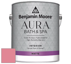 Benjamin Moore Aura 532 Bath & Spa Waterborne Interior Paint Matte Finish краска цвет NCS S 1050-R10B 