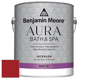 Benjamin Moore Aura 532 Bath & Spa Waterborne Interior Paint Matte Finish краска цвет RAL 3001 