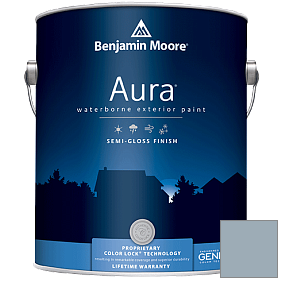 Краска Aura Waterborne Exterior Semi-Gloss Finish (632) цвет 2129-50 Winter Lake
