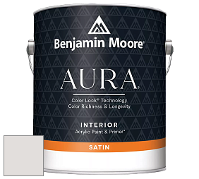 Benjamin Moore Aura 526 Waterborne Interior Satin Finish покрытие цвет 1450 Hampshire Rocks