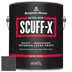 Benjamin Moore 486 Ultra Spec SCUFF-X Interior Satin Finish краска цвет 2118-20 Toucan Black