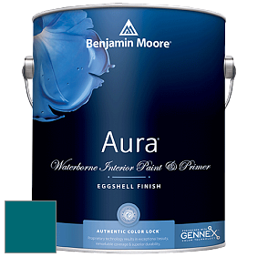 Benjamin Moore Aura 524 Waterborne Interior Eggshell Finish краска цвет NCS S 4550-B20G 