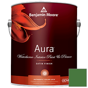 Краска Aura Waterborne Interior Satin Finish (526) цвет 2034-10 Clover Green