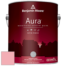 Benjamin Moore Aura 631 Waterborne Exterior Satin Finish краска цвет 2009-50 Fashion Pink