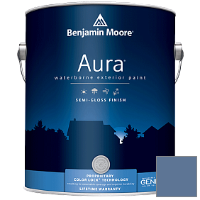 Краска Aura Waterborne Exterior Semi-Gloss Finish (632) цвет 825 Blue Nova