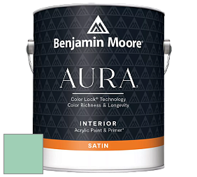 Benjamin Moore Aura 526 Waterborne Interior Satin Finish покрытие цвет 585 Lady Liberty