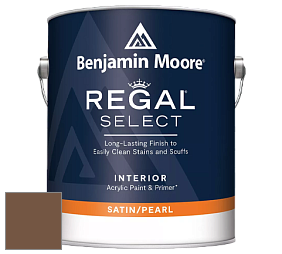 Benjamin Moore 550 Regal Select Waterborne Interior Pearl Finish краска цвет 2164-10 Saddle Brown