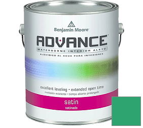 Краска Benjamin Moore 792. Advance Interior Paint-Satin эмаль цвет 2039-30 Cabana Green