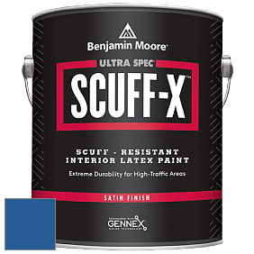 Benjamin Moore 486 Ultra Spec SCUFF-X Interior Satin Finish краска цвет 2066-20 Evening Blue