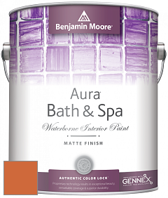 Benjamin Moore Aura 532 Bath & Spa Waterborne Interior Paint Matte Finish краска цвет NCS S 2070-Y50R 