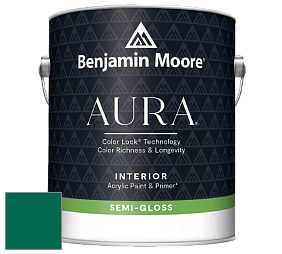 Benjamin Moore Aura 528 Waterborne Interior Semi-gloss Finish краска цвет NCS S 4550-B90G 