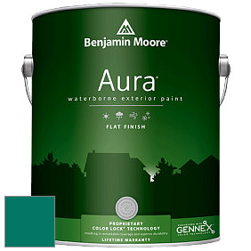 Benjamin Moore Aura 629 Waterborne Exterior Flat Finish краска цвет 2048-20 Juniper