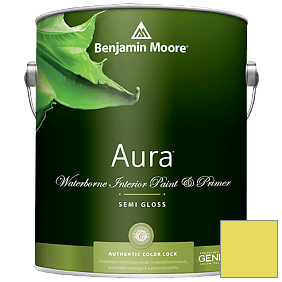 Краска Aura Waterborne Interior Semi-gloss Finish (528) цвет 2025-40 Limelight