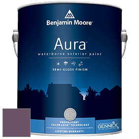 Benjamin Moore Aura 632 Waterborne Exterior Semi-Gloss Finish краска цвет 1379 Eggplant