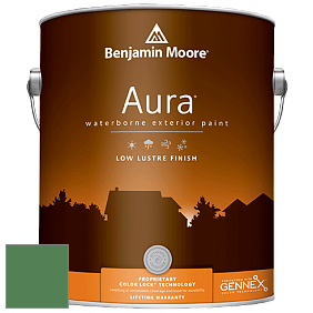Benjamin Moore Aura 634 Waterborne Exterior Low Lustre Finish краска цвет 2036-20 Irish Moss