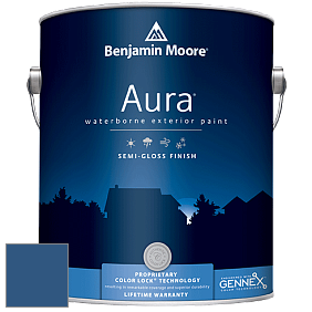 Benjamin Moore Aura 632 Waterborne Exterior Semi-Gloss Finish краска цвет 2064-20 Patriot Blue