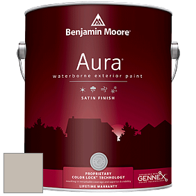 Benjamin Moore Aura 631 Waterborne Exterior Satin Finish краска цвет 861 Shale