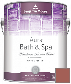 Краска Benjamin Moore Aura Bath & Spa Interior Paint Matte Finish (532) цвет 2174-30 Sedona Clay