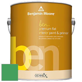 Benjamin Moore Ben W625 Premium Interior Latex Flat краска цвет 2037-30 Kelly Green