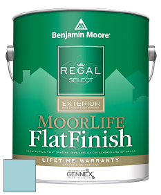 Benjamin Moore W105 Regal Select Exterior Paint-MoorLife Flat Finish краска цвет 744 Indigo