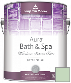 Краска Benjamin Moore Aura Bath & Spa Interior Paint Matte Finish (532) цвет 562 Cucumber Salad