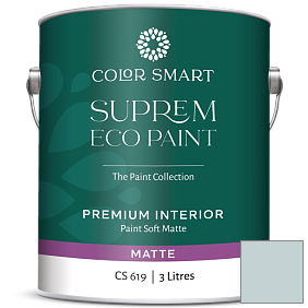 Краска COLOR SMART CS 619 SUPREM ECO PAINT матовая краска цвет 2136-60 Harbor Haze