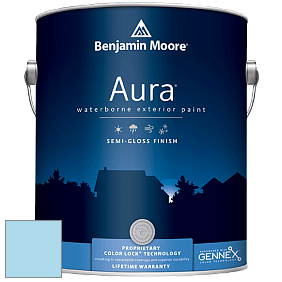 Benjamin Moore Aura 632 Waterborne Exterior Semi-Gloss Finish краска цвет 2060-60 Turquoise Haze
