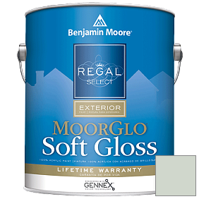 Краска Regal Select Exterior Paint-Moor GloSoft Gloss Finish (W096) цвет 457 Icy Morn