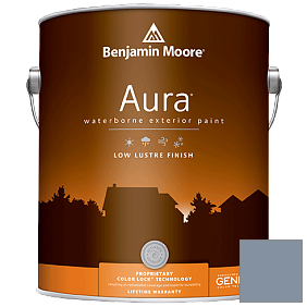 Краска Aura Waterborne Exterior Low Lustre Finish (634) цвет 2128-40 Oxford Gray