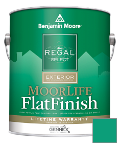 Краска Regal Select Exterior Paint-MoorLife Flat Finish (W105) цвет 2046-30 Cayman Lagoon