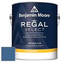 Benjamin Moore 547 Regal Select Waterborne Interior Flat Finish краска цвет RAL 5007 
