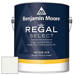 Benjamin Moore 547 Regal Select Waterborne Interior Flat Finish краска цвет OC-57 White Heron