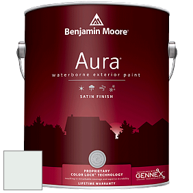 Benjamin Moore Aura 631 Waterborne Exterior Satin Finish краска цвет 2123-60 Sea Foam
